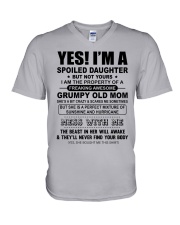 I'm A Spoiled Daughter - To Daughter From Mom V-Neck T-Shirt tile