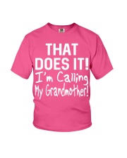 Calling Grandmother Youth T-Shirt front