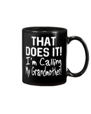 Calling Grandmother Mug tile
