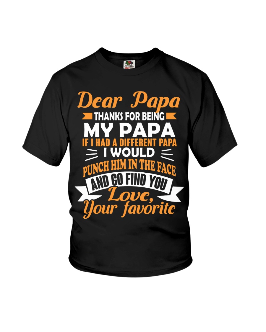 Thanks For Being My Papa Youth T-Shirt