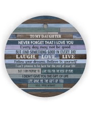 Follow Your Dreams - To Daughter From Mommy Circle Ornament (Wood tile