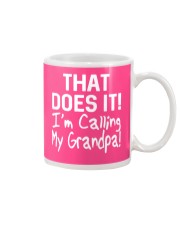 Calling Grandpa Mug tile