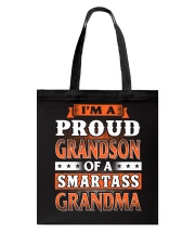 Proud Grandson Of A Smartass Grandma Tote Bag thumbnail