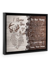 I Love You - Best Gift For Girlfriend Floating Framed Canvas Prints Black tile
