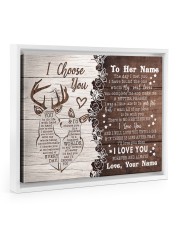 I Love You - Best Gift For Girlfriend Floating Framed Canvas Prints White tile