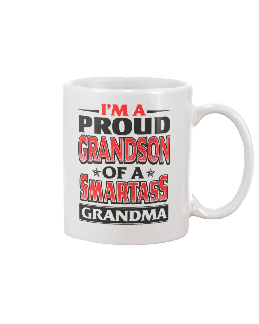 Proud Grandson Of A Smartass Grandma Mug
