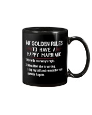 MY GOLDEN RULES TO HAVE A HAPPY MARRIAGE Mug front