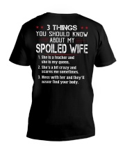 3 THINGS YOU SHOULD KNOW ABOUT MY SPOILED WIFE V-Neck T-Shirt thumbnail