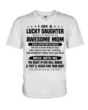 A HEART MADE OF GOLD - GREAT GIFT FOR DAUGHTER V-Neck T-Shirt thumbnail
