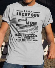 SHE LOVES ME SO MUCH - MOM TO SON Classic T-Shirt apparel-classic-tshirt-lifestyle-28