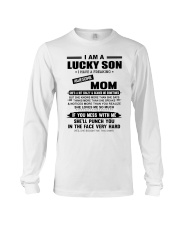 SHE LOVES ME SO MUCH - MOM TO SON Long Sleeve Tee thumbnail