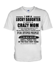 A HEART MADE OF GOLD - LOVELY GIFT FOR DAUGHTER V-Neck T-Shirt thumbnail