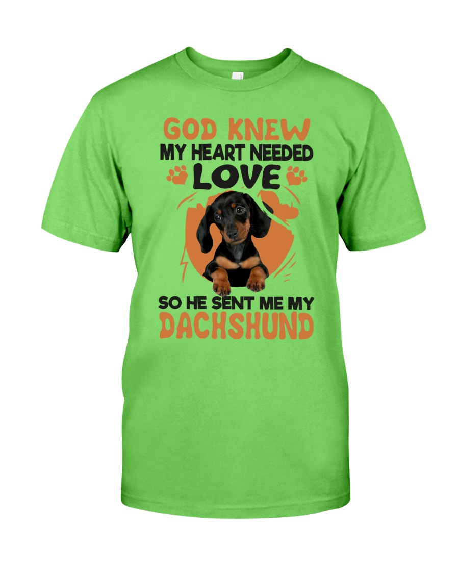 GOD SENT ME MY DACHSHUND Classic T-Shirt
