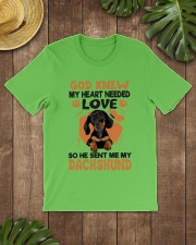 GOD SENT ME MY DACHSHUND Classic T-Shirt lifestyle-mens-crewneck-front-18