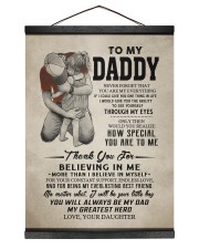 Believing In Me - To Daddy From Daughter Hanging Canvas tile