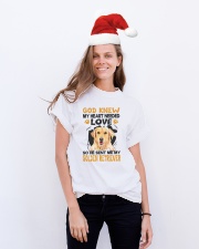 GOD SENT ME MY GOLDEN RETRIEVER Classic T-Shirt lifestyle-holiday-crewneck-front-1