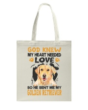 GOD SENT ME MY GOLDEN RETRIEVER Tote Bag thumbnail