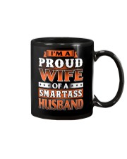 Proud Wife Of A Smartass Husband Mug tile