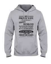 I AM A PROUD WIFE OF AN IMPERFECT PERFECT HUSBAND Hooded Sweatshirt front