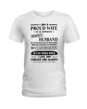 I AM A PROUD WIFE OF AN IMPERFECT PERFECT HUSBAND Ladies T-Shirt thumbnail
