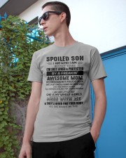SHE IS MY WHOLE WORLD - SPECIAL GIFT FOR SON Classic T-Shirt apparel-classic-tshirt-lifestyle-17