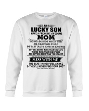 SHE HAS A BACKBONE MADE OF STEEL Crewneck Sweatshirt thumbnail