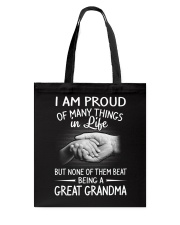 BEING A GREAT GRANDMA Tote Bag thumbnail