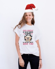 GOD SENT ME MY SHIH TZU Classic T-Shirt lifestyle-holiday-crewneck-front-1