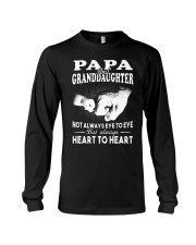 Papa And Granddaughter Always Heart To Heart Long Sleeve Tee thumbnail