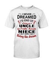 LIVING THE DREAM - LOVELY GIFT FOR UNCLE Premium Fit Mens Tee thumbnail