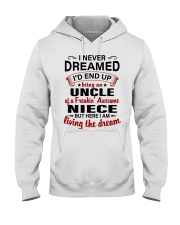 LIVING THE DREAM - LOVELY GIFT FOR UNCLE Hooded Sweatshirt thumbnail