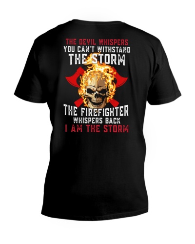 The Firefighter - I Am The Storm V-Neck T-Shirt