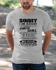 I AM ALREADY TAKEN BY A SEXY AND CRAZY GIRL Classic T-Shirt apparel-classic-tshirt-lifestyle-front-50