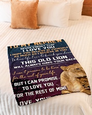 1 DAY LEFT - GET YOURS NOW Small Fleece Blanket - 30" x 40" aos-coral-fleece-blanket-30x40-lifestyle-front-01