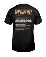 Rules To Date My Girl Classic T-Shirt back