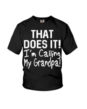 Calling Grandpa Youth T-Shirt tile