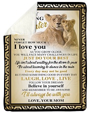 I Love You - To Mom From Daughter Sherpa Fleece Blanket tile