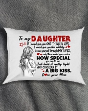 A BIG KISS - AMAZING GIFT FOR DAUGHTER Rectangular Pillowcase aos-pillow-rectangle-front-lifestyle-1