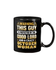 October Woman Protect This Guy Mug tile