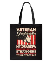 To Protect Veteran Granddaughter Tote Bag tile