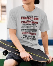 Mom Loves Me - Best Gift For Son Classic T-Shirt apparel-classic-tshirt-lifestyle-front-65