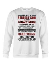 Mom Loves Me - Best Gift For Son Crewneck Sweatshirt tile