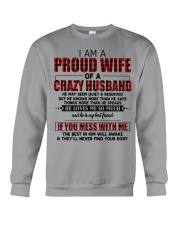 HE LOVES ME SO MUCH - LOVELY MESSAGE GIFT FOR WIFE Crewneck Sweatshirt thumbnail