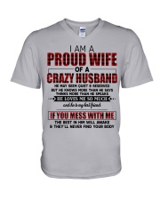HE LOVES ME SO MUCH - LOVELY MESSAGE GIFT FOR WIFE V-Neck T-Shirt thumbnail