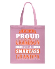 Proud Of Smartass Grandson Tote Bag thumbnail