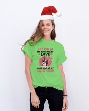GOD SENT ME MY BOSTON TERRIER Classic T-Shirt lifestyle-holiday-crewneck-front-1