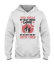 GOD SENT ME MY BOSTON TERRIER Hooded Sweatshirt thumbnail