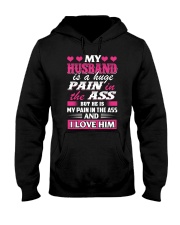 Husband Is My Pain Hooded Sweatshirt thumbnail