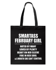 Perfect Gift For Smartass February Girl Tote Bag tile