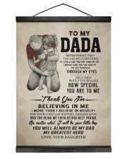 Believing In Me - To Dada From Daughter Hanging Canvas tile
